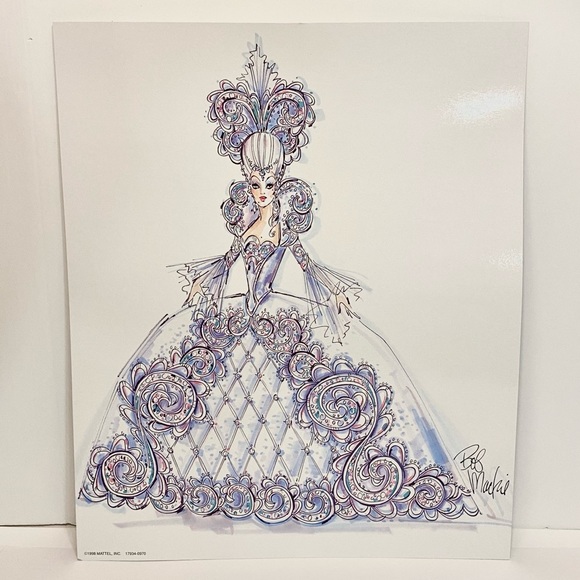 🌹🍃New In Box-1997 Bob Mackie-Limited Edition “Madame Du” Porcelain Barbie Doll - Picture 9 of 16